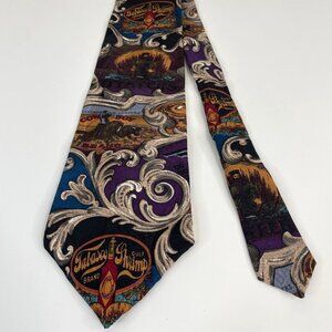 Tabasco Shrimp Oysters Mens Necktie Silk Multicolor Cowboy Style Novelty